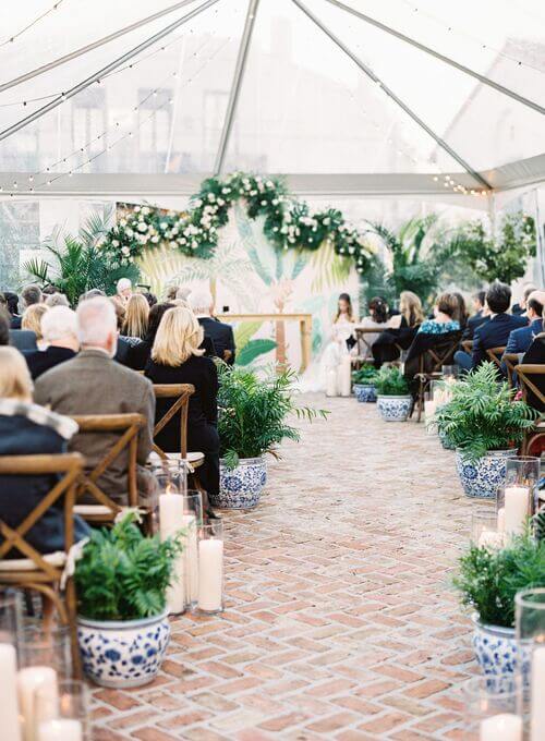 aisle decor wedding flowers