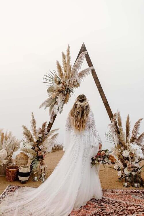 boho wedding backdrop ideas