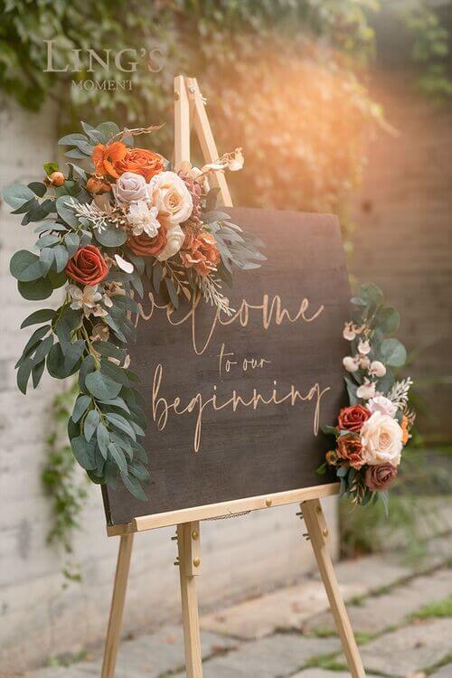 boho wedding welcome sign