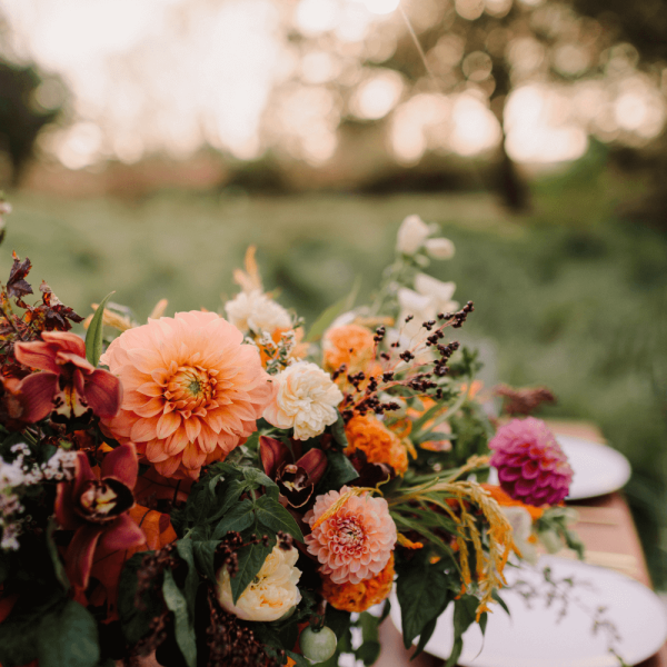 burnt orange wedding theme