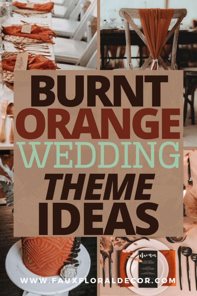 burnt orange wedding theme ideas