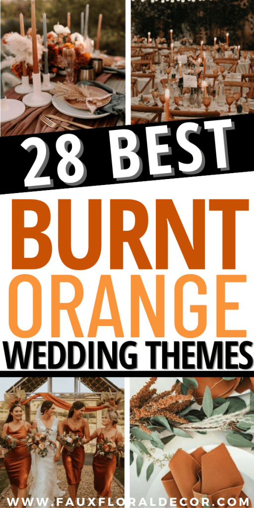 burnt orange wedding themes