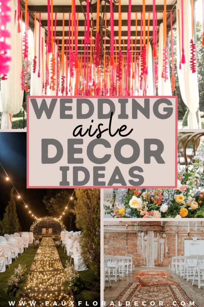 decor ideas for wedding aisle ceremony