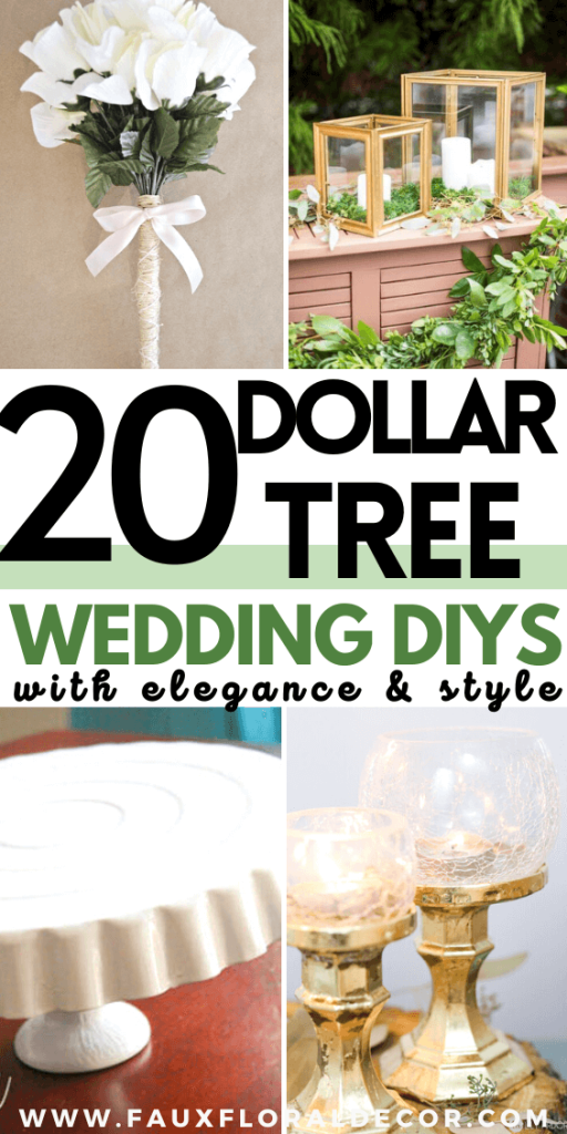 dollar tree wedding diys