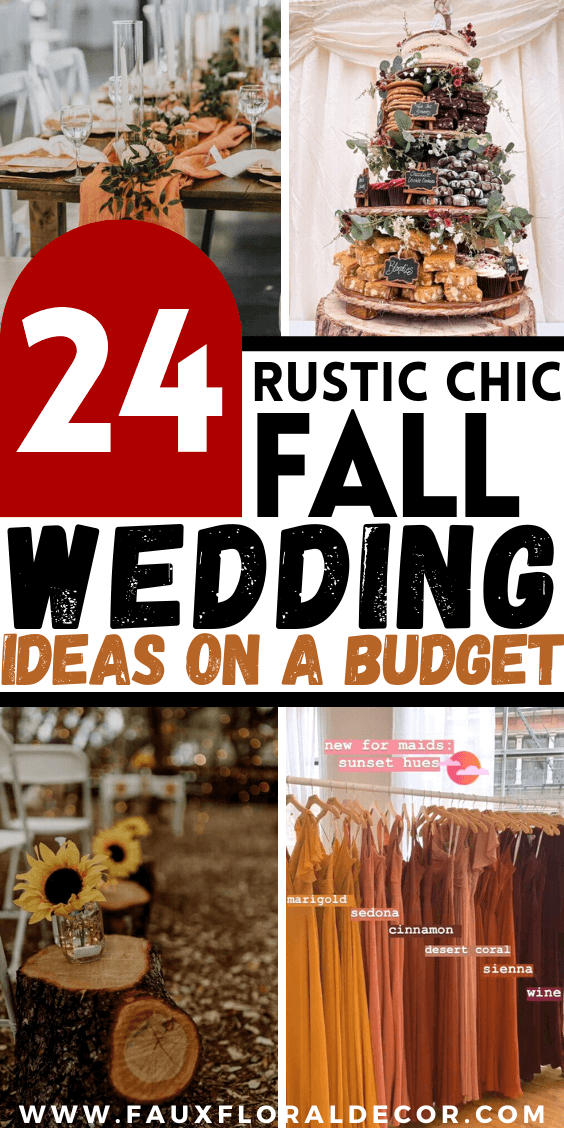 24 Rustic Fall Wedding Ideas On A Budget (You Need To Recreate!)