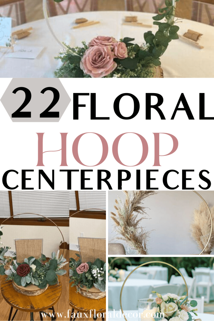 floral hoop centerpieces diy