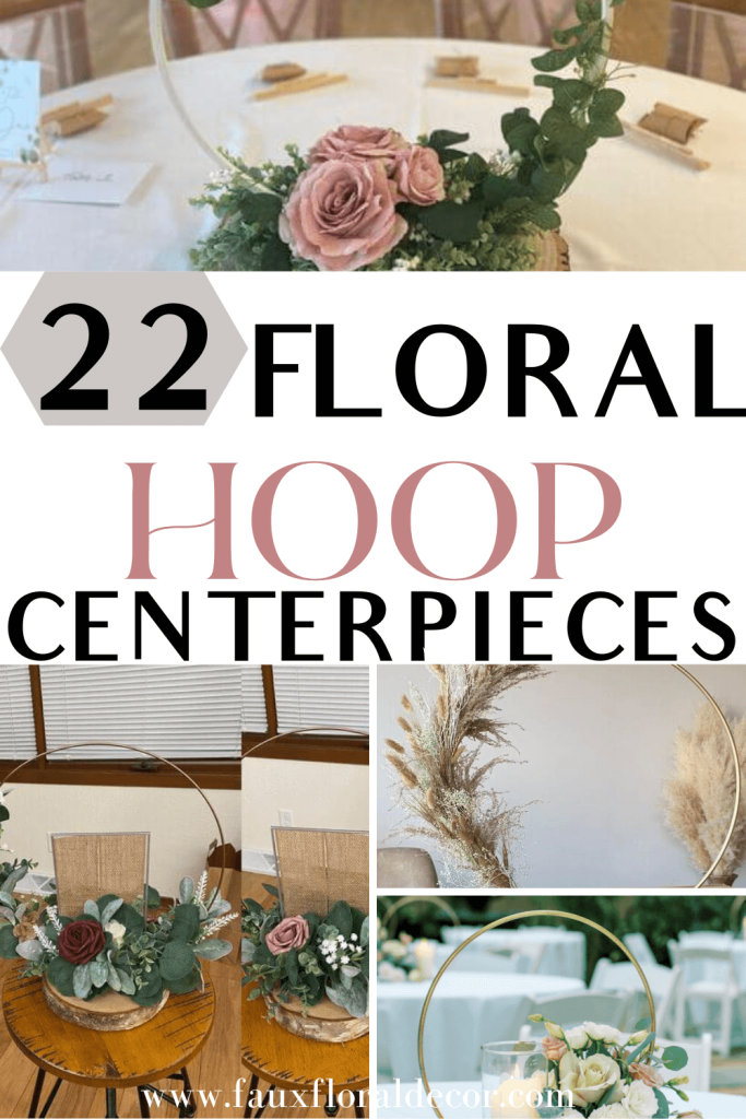 22 Gorgeous Floral Hoop Centerpiece Ideas You Can DIY Easily