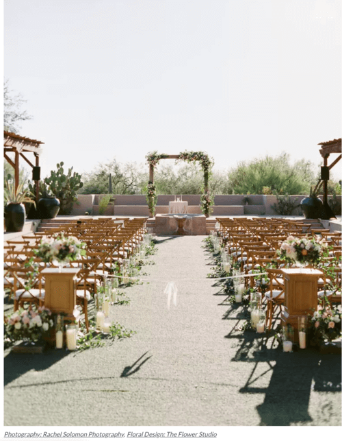 outdoor wedding aisle ideas