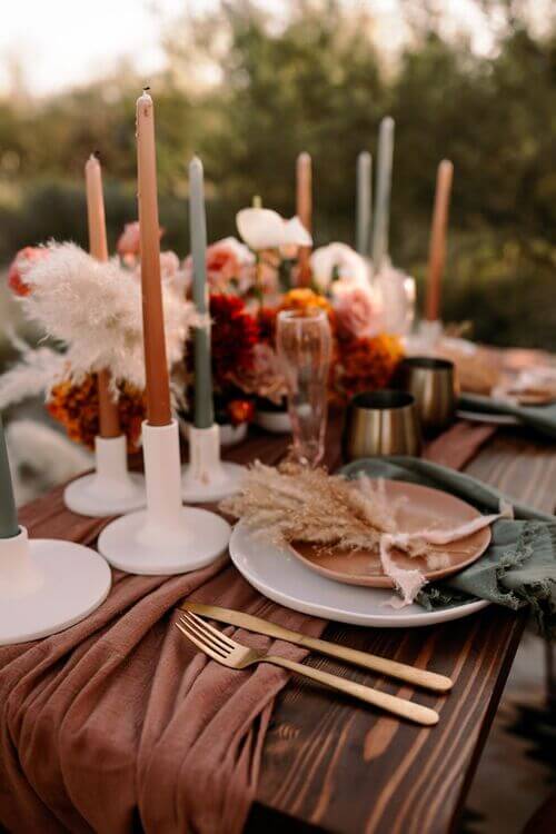 romantic modern orange color palette