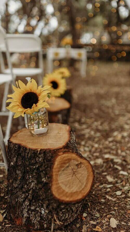 rustic sunflower fall wedding ideas