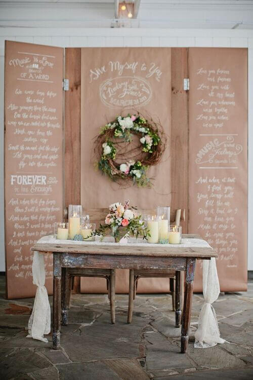 rustic wedding backdrop ideas diy