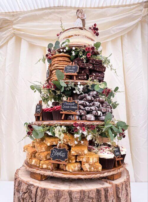 unique fall wedding themed cake