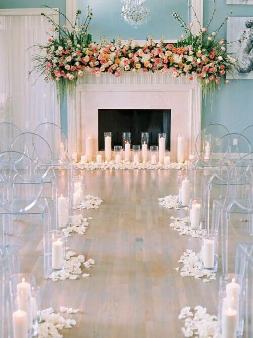 wedding aisle chair decorations