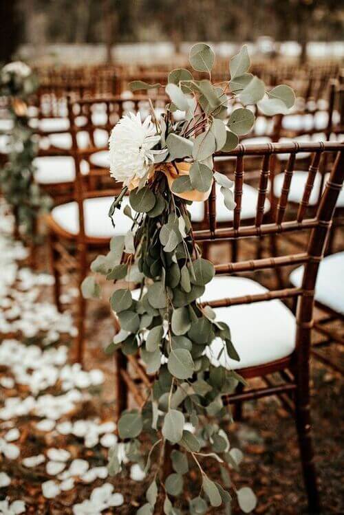 winter themed chair decor