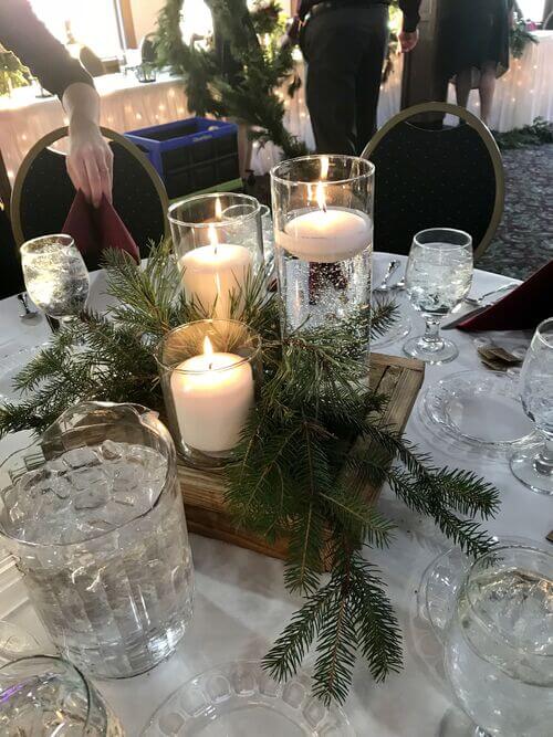 winter wedding centerpieces