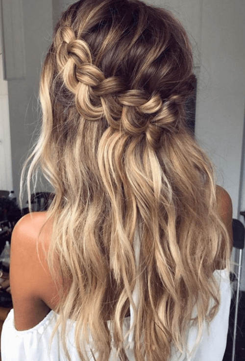 45 Half Up Half Down Prom Hairstyles : Effortless half up/down style