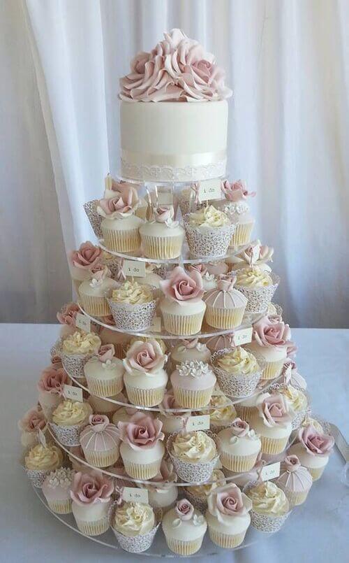 cupcake tower wedding