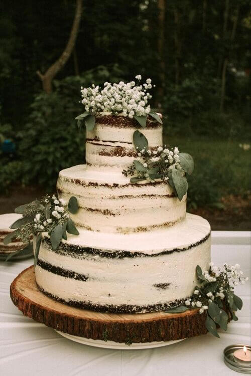 enchanted forest themed wedding cakes