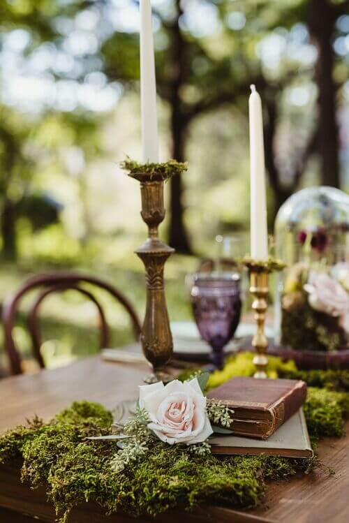 enchanted forest wedding table