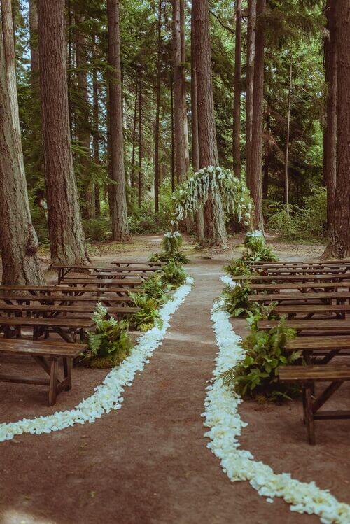 enchanted forest wedding decor