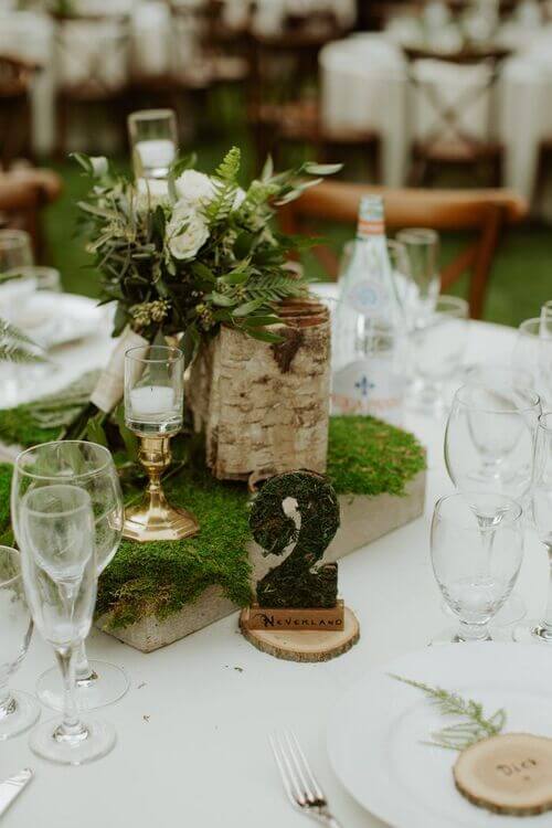 enchanted forest wedding table