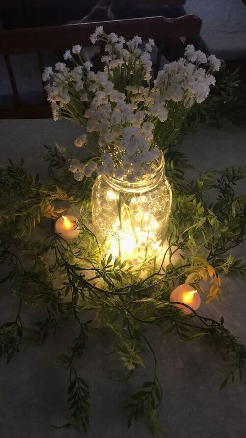 forest wedding centerpiece