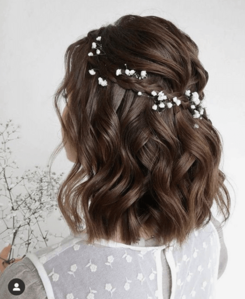 half up half down wedding hair