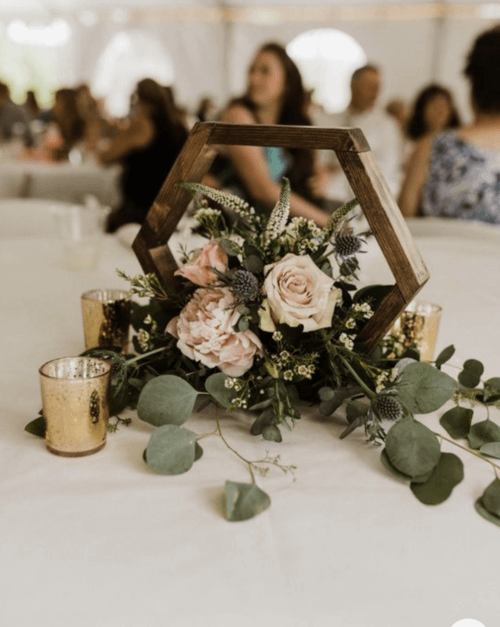 rustic dusty rose and sage green wedding decor