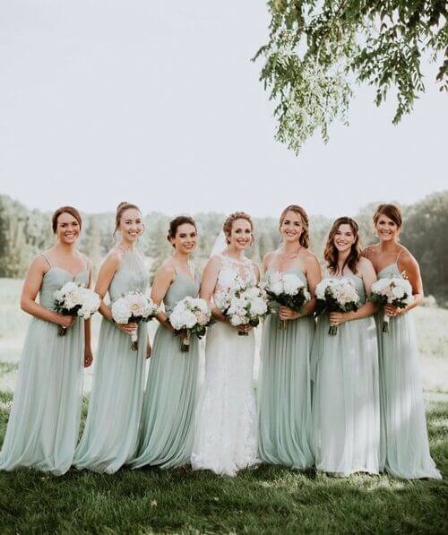 sage green bridesmaid dresses