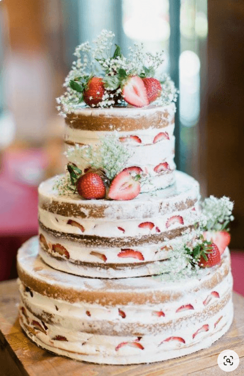 wedding cake with fruit