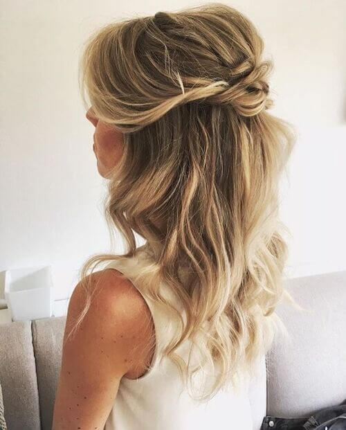 wedding half updo syles