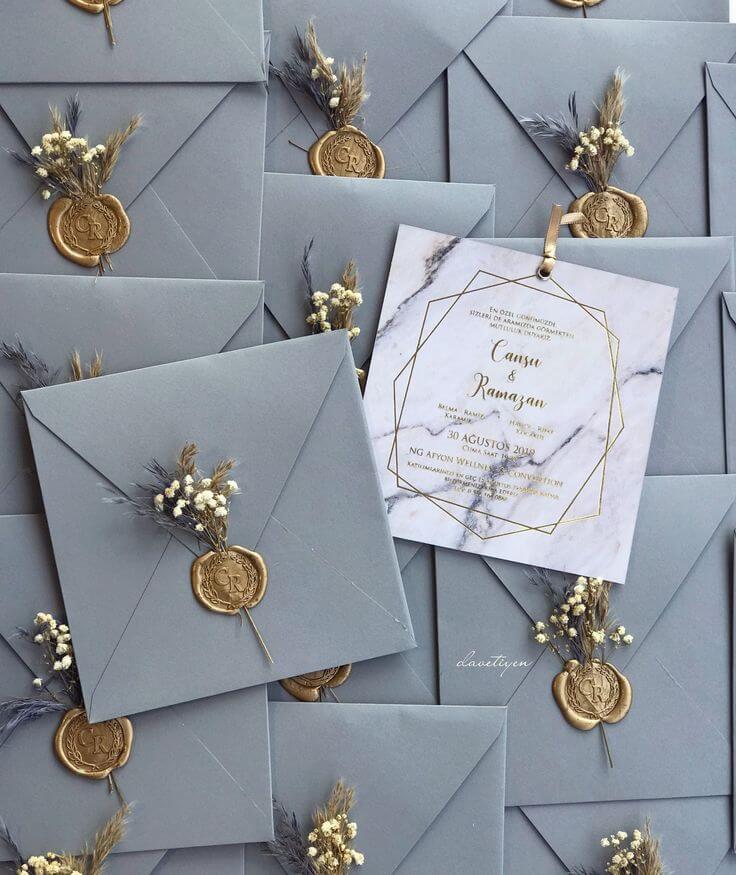 elegant wedding invite