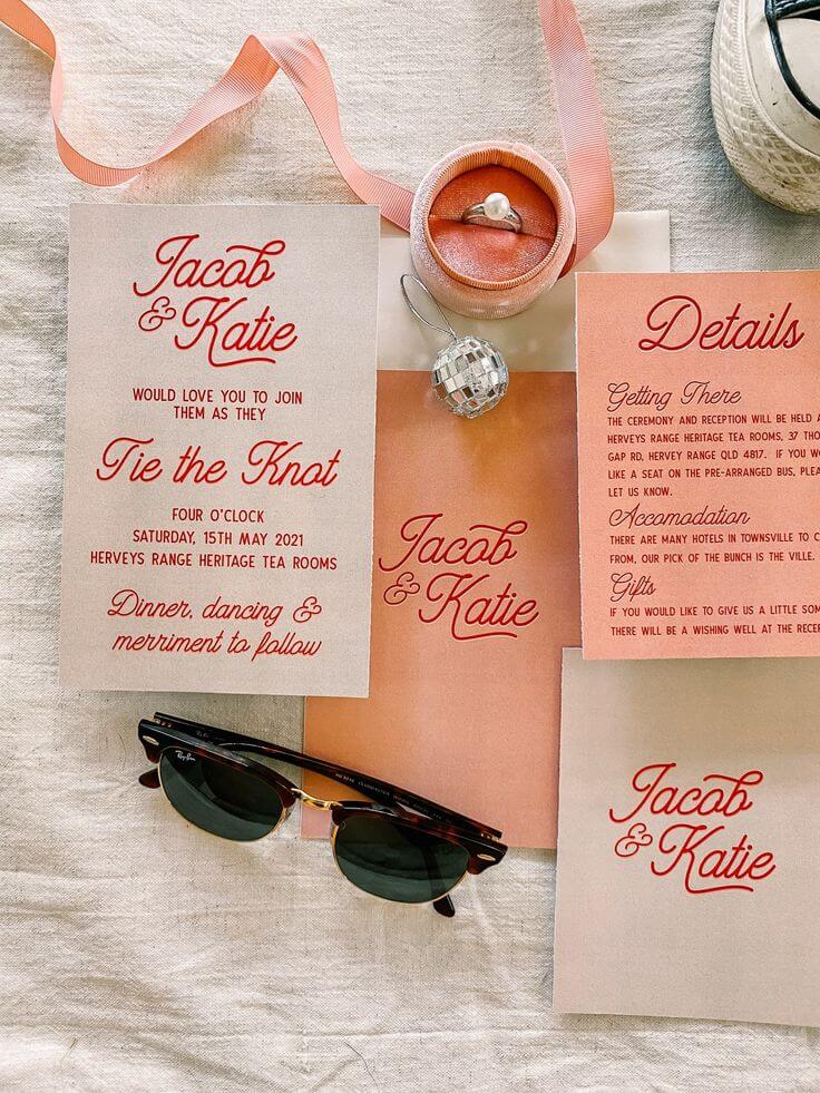 fun wedding invite