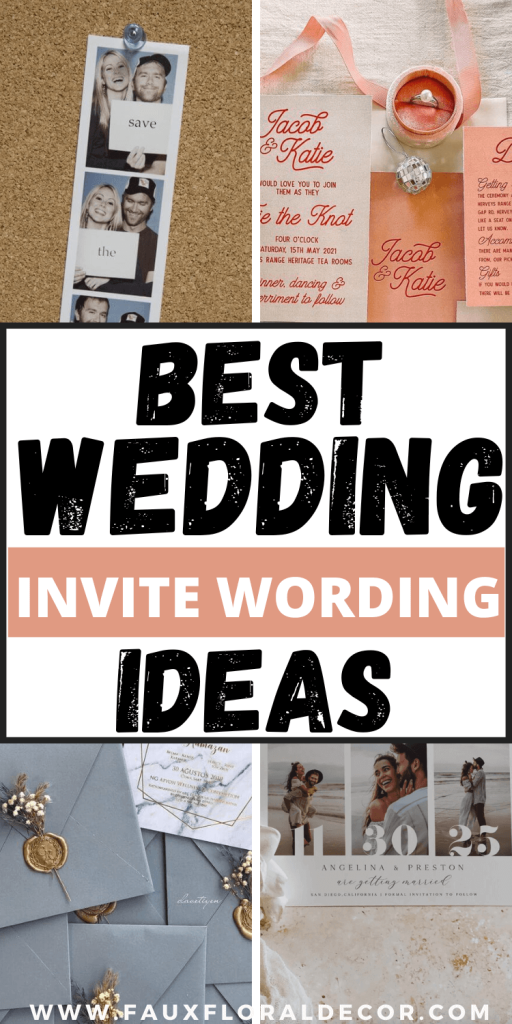 wedding invite wording ideas