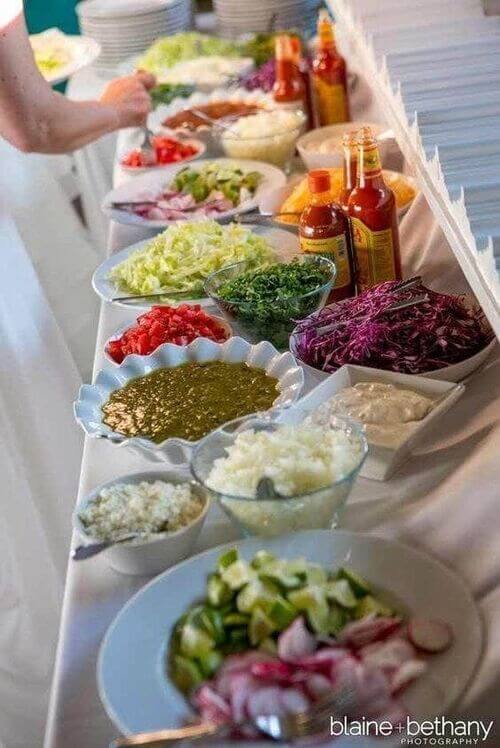 wedding taco bar ideas