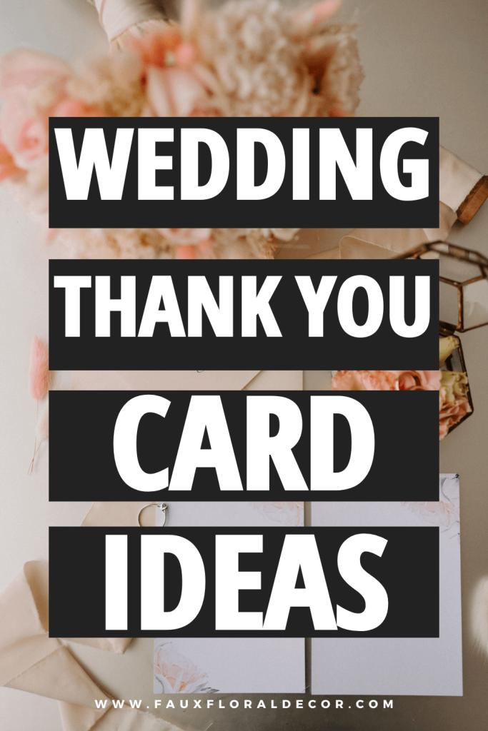 wedding thank you card ideas wording
