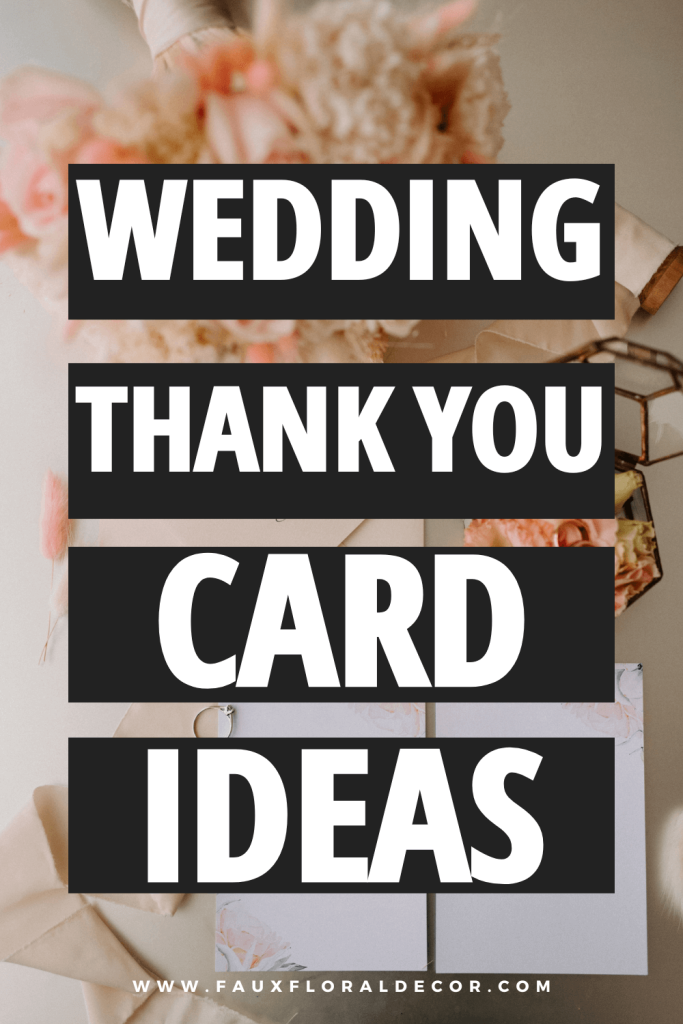 wedding thank you card wording ideas