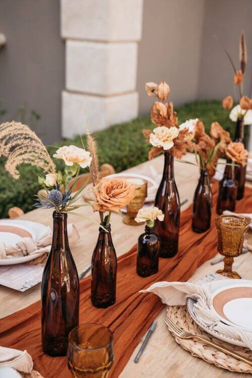 boho centerpiece ideas wedding