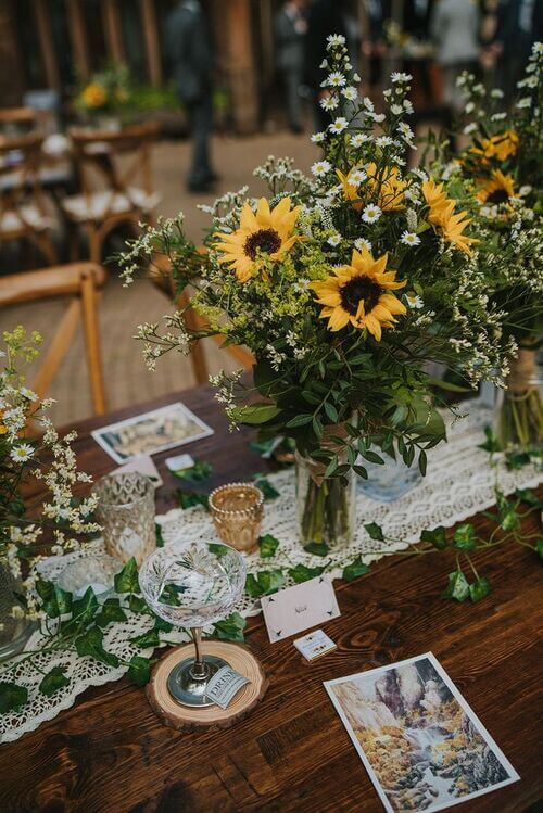 boho rustic centerpiece ideas