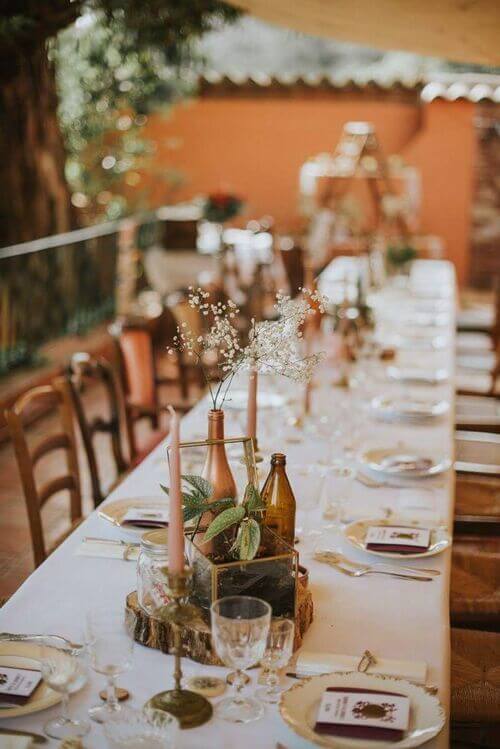 boho table decor