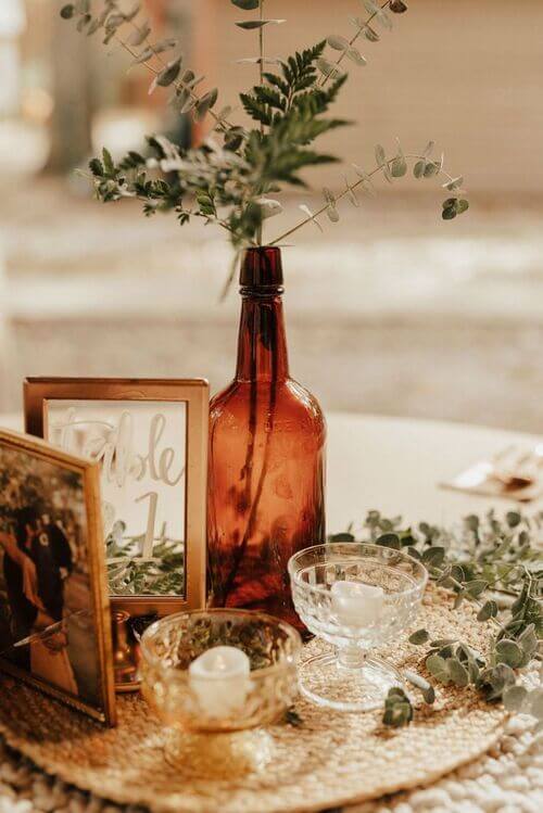 Bohemian wedding shop centerpiece ideas