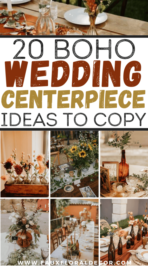 boho wedding centerpieces