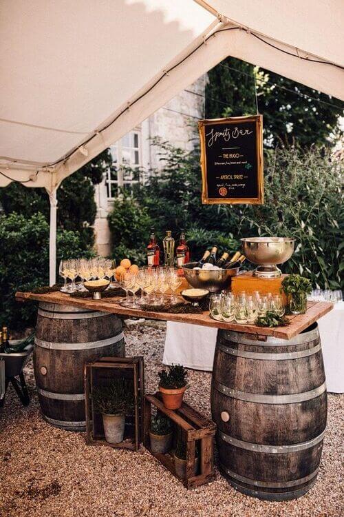 country wedding ideas food