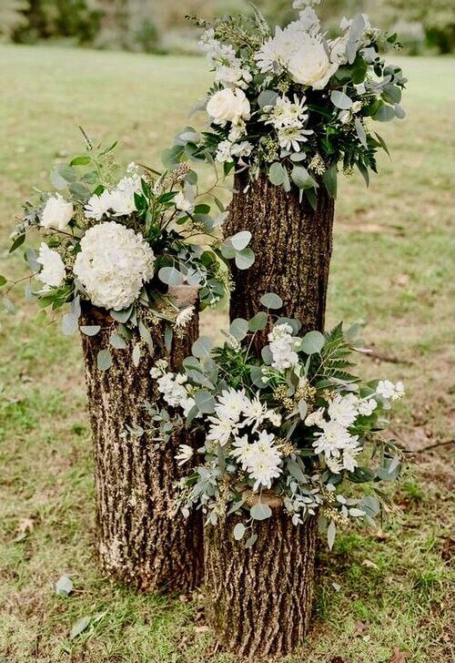 flower decor country wedding
