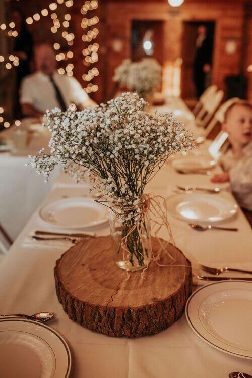 rustic country wedding centerpieces