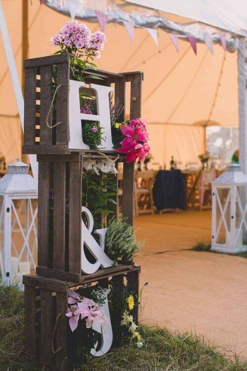 simple decor for country wedding