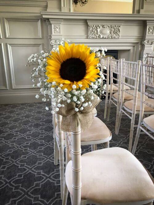 sunflower chair decor ideas