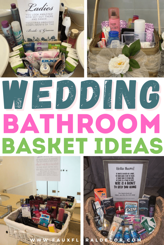 wedding bathroom basket