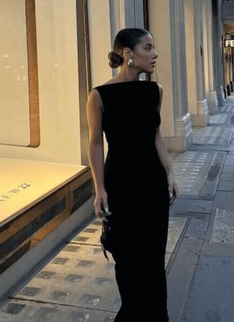 how to wear a little black dress to a wedding