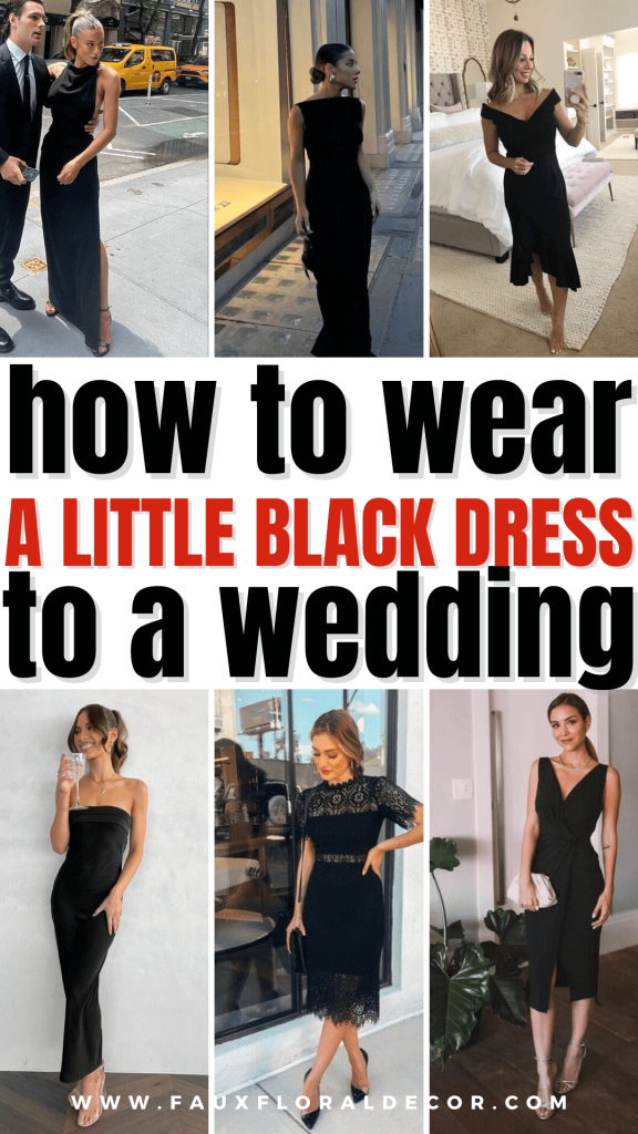wear black dress to a wedding